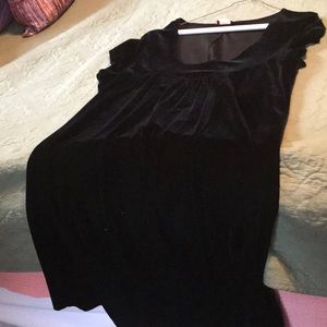 COPY - Ladies Xl Love Kiss me Black Dress Velvet